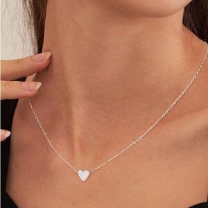 Silver Stainless Steel Tarnish free Dainty Heart Necklace